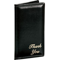 "Thank You" Wine Red Padded Guest Check Presenter